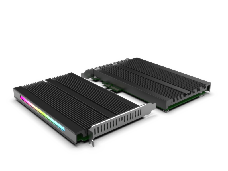 RGB 4槽 M.2 NVMe SSD PCIex4 擴充卡